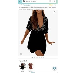 Cupshe Black Dress